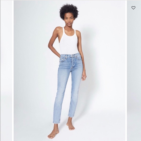 Re/Done Denim - RE/DONE Jeans Comfort Stretch High Rise Ankle Crop